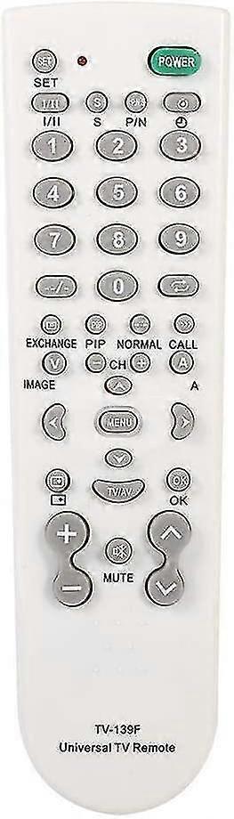 Universal Remote Control For Smart Tv Remote Control Tv-139f Universal Controller Replacement White Replacement Remotes