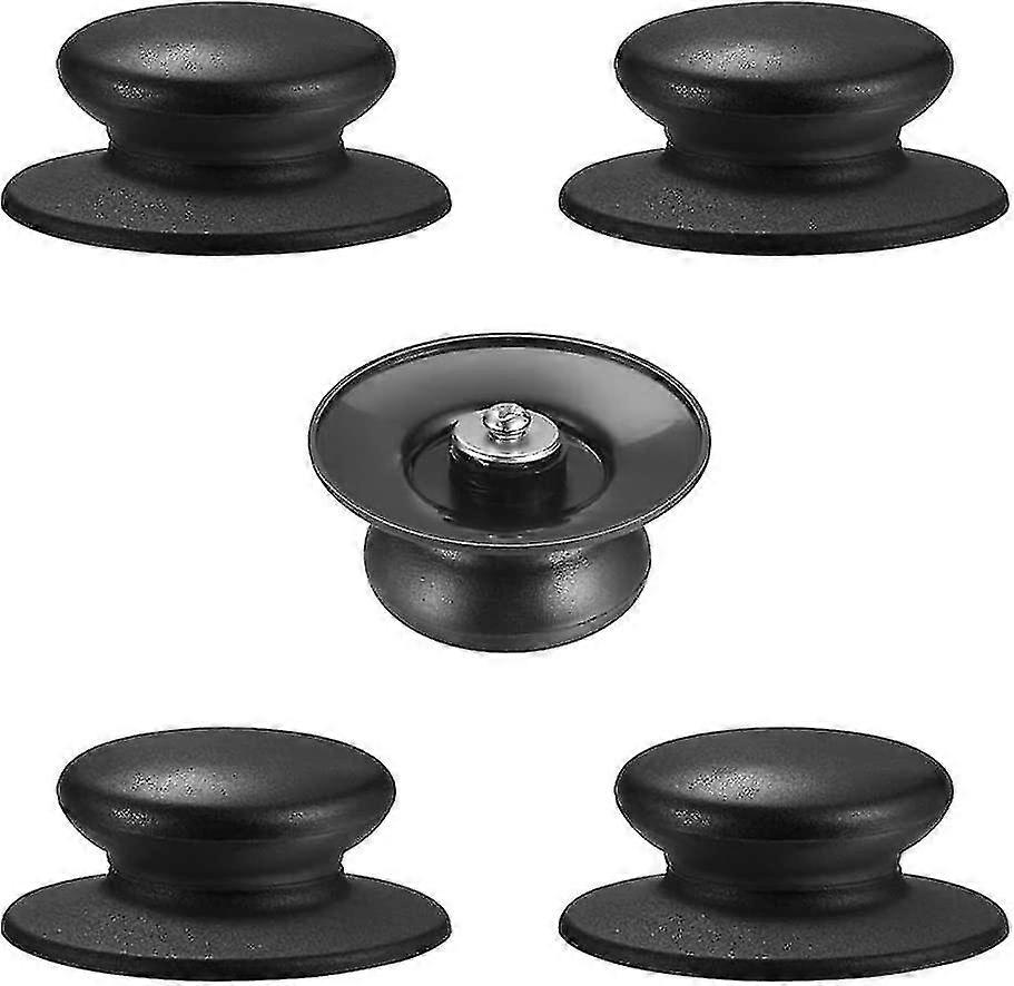 5 Pack Pot Lid Handle Knob Bakelite Round Cookware Universal Pot Lids Handle Heat Resistan