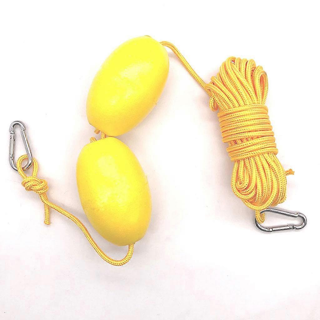 High Visible Kayak Tow Rope Durable Drifting Throw Anchor Line Dual Floats