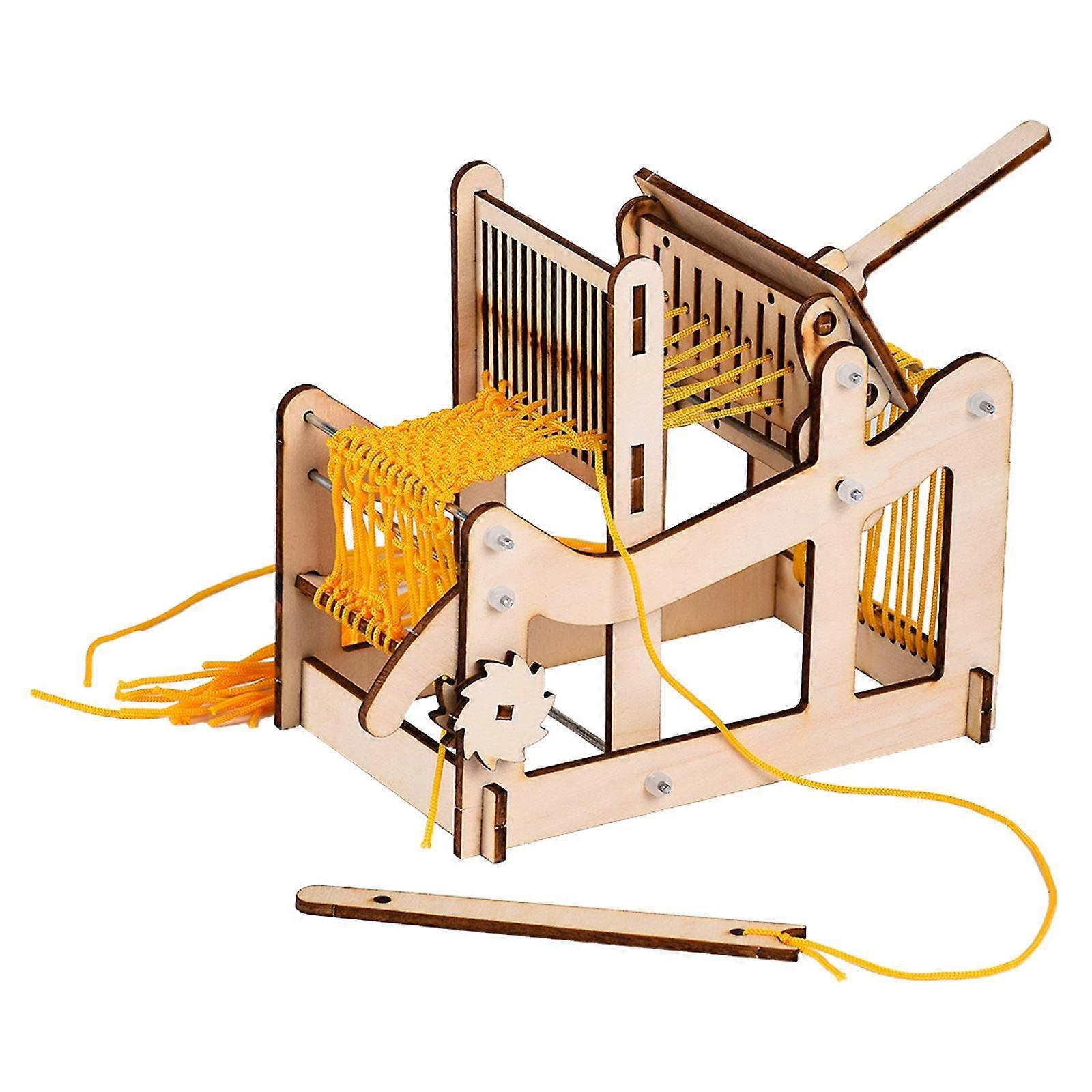 Multi-Craft Weaving Loom,Wooden Loom Large Frame Handcraft for Kids and Beginners