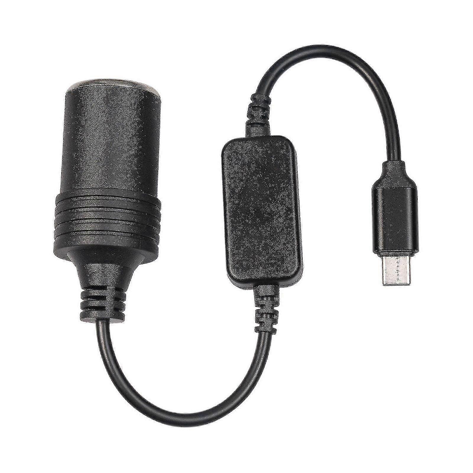 Usb C Tipo C Para 12v Isqueiro Carro