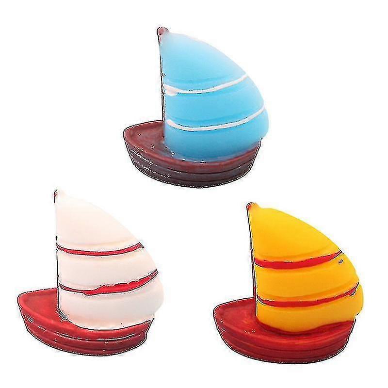 3pcs Sailboat Landscape Ornament