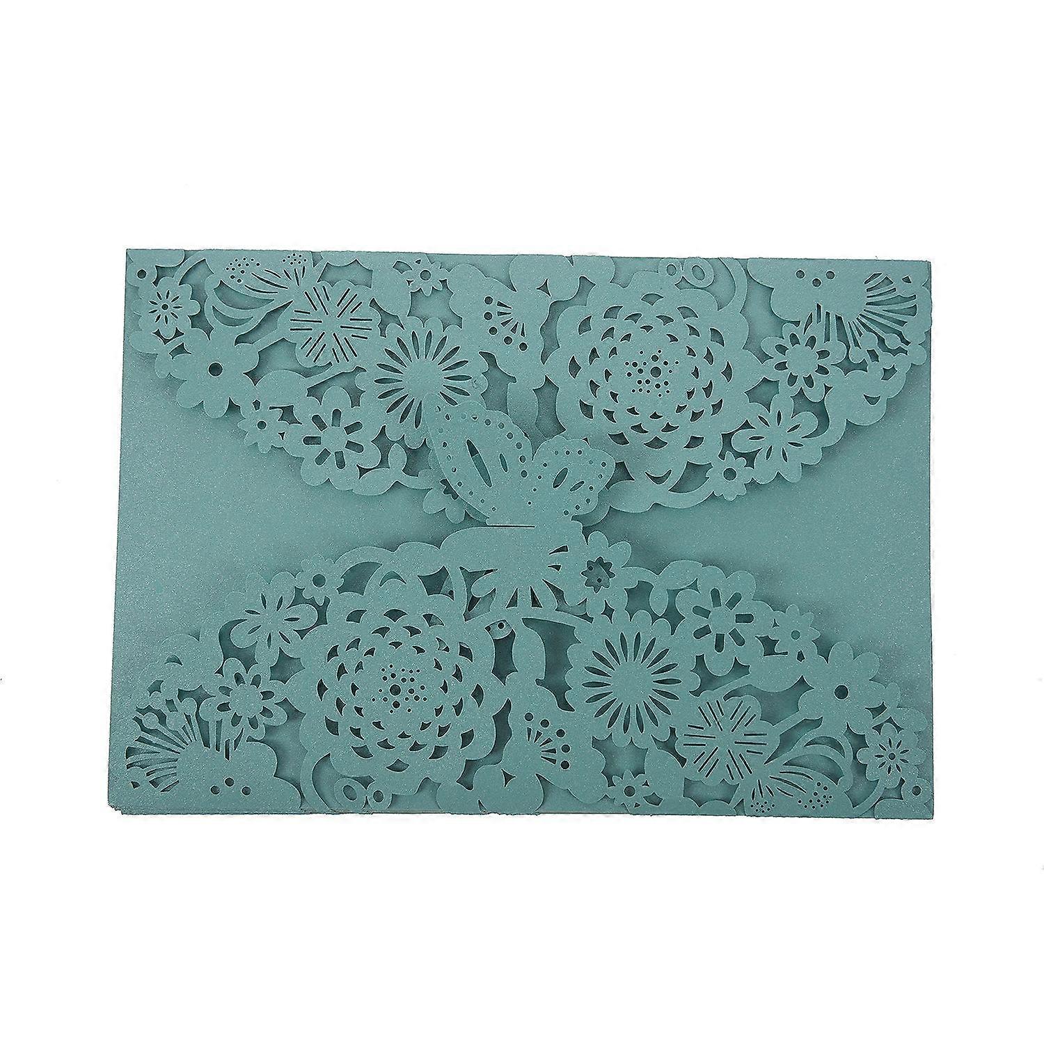 10Pcs/Set Delicate Carved Butterflies Romantic Wedding Party Invitation Card Envelope Invitations f