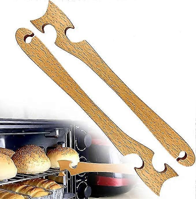 2pcs Backofen Rack Push Puller mit längerem Griff für Küchenofen, Toaster, Fritteuse, Backen