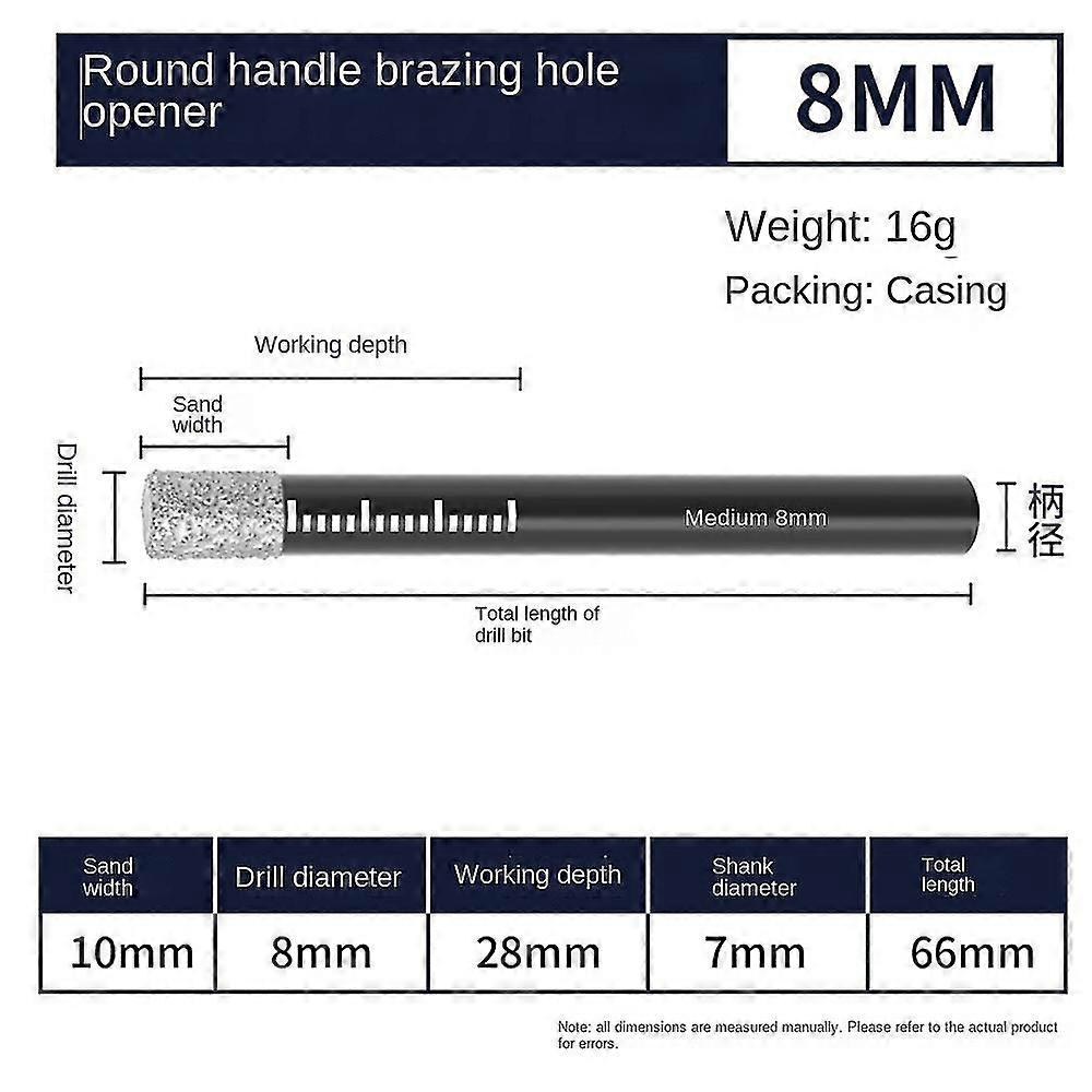 Black Diamond Drill Bits Set Compatible Granite Ceramic 5/6/8/10/12/14/16mm