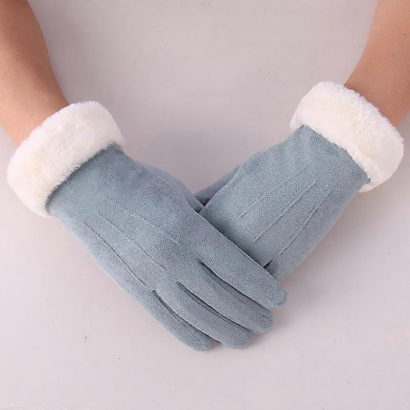 Ladies Hand Sewn Soft Real Lambskin Gloves Pink