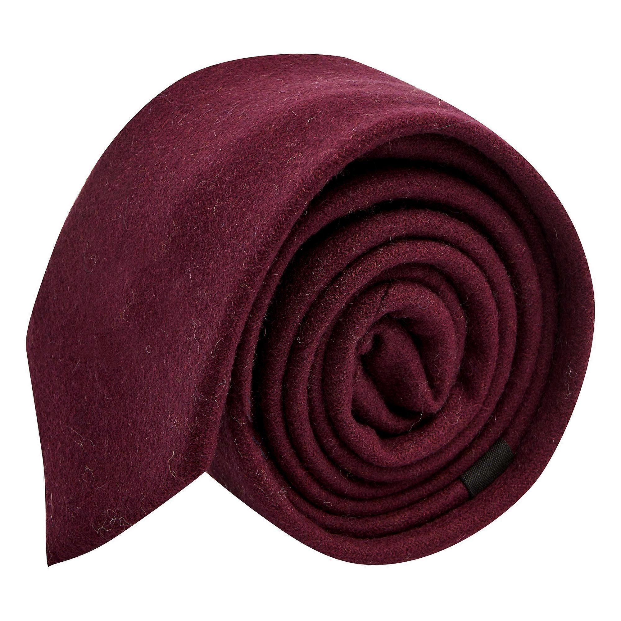 Burgundy Wool Tie