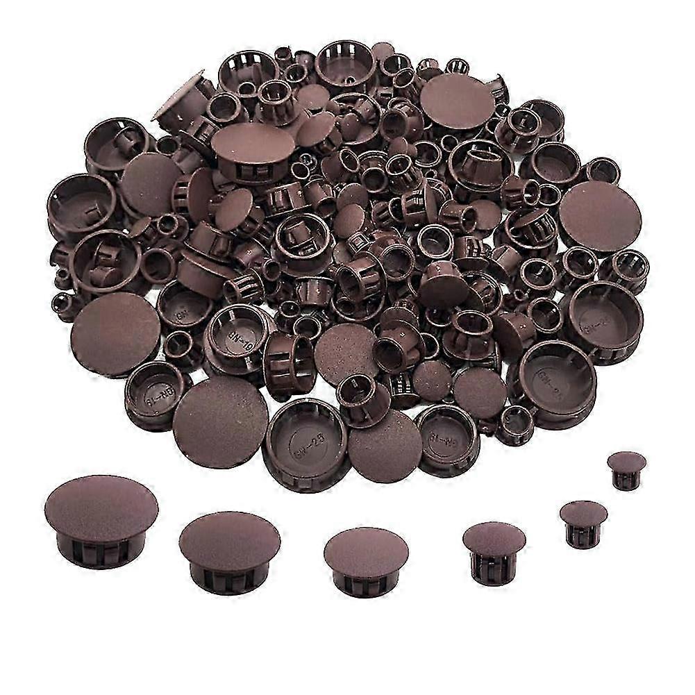 360 stk 9 størrelser plasthullplugger flush type hullplugger snap inn låsehullrør, møbler gjerder stolperør