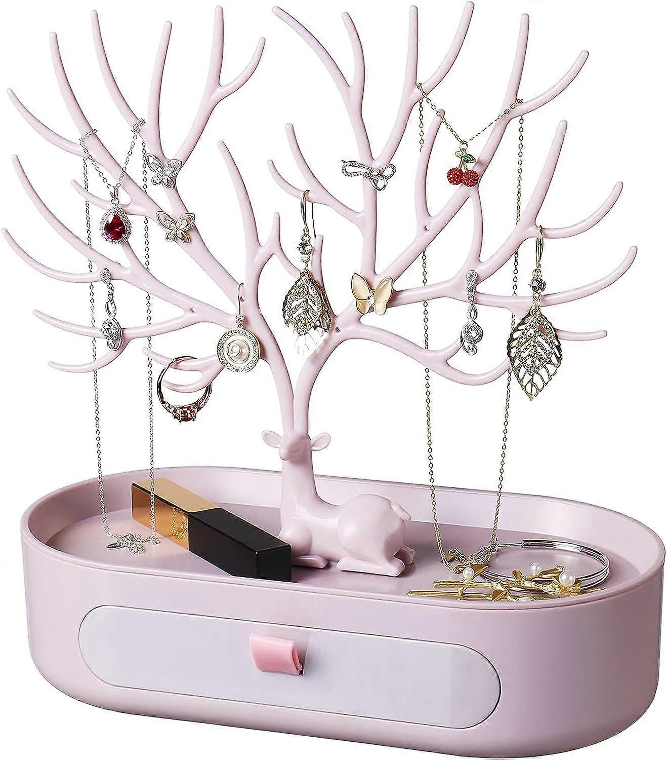 Koruteline laatikoilla, vaaleanpunainen