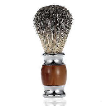 Professional Pure Badger Hair Shaving Brush Resin Handle Barber Salon Men Facial Beard Cleaning Appliance Shave Tool Shaving Razor Brush