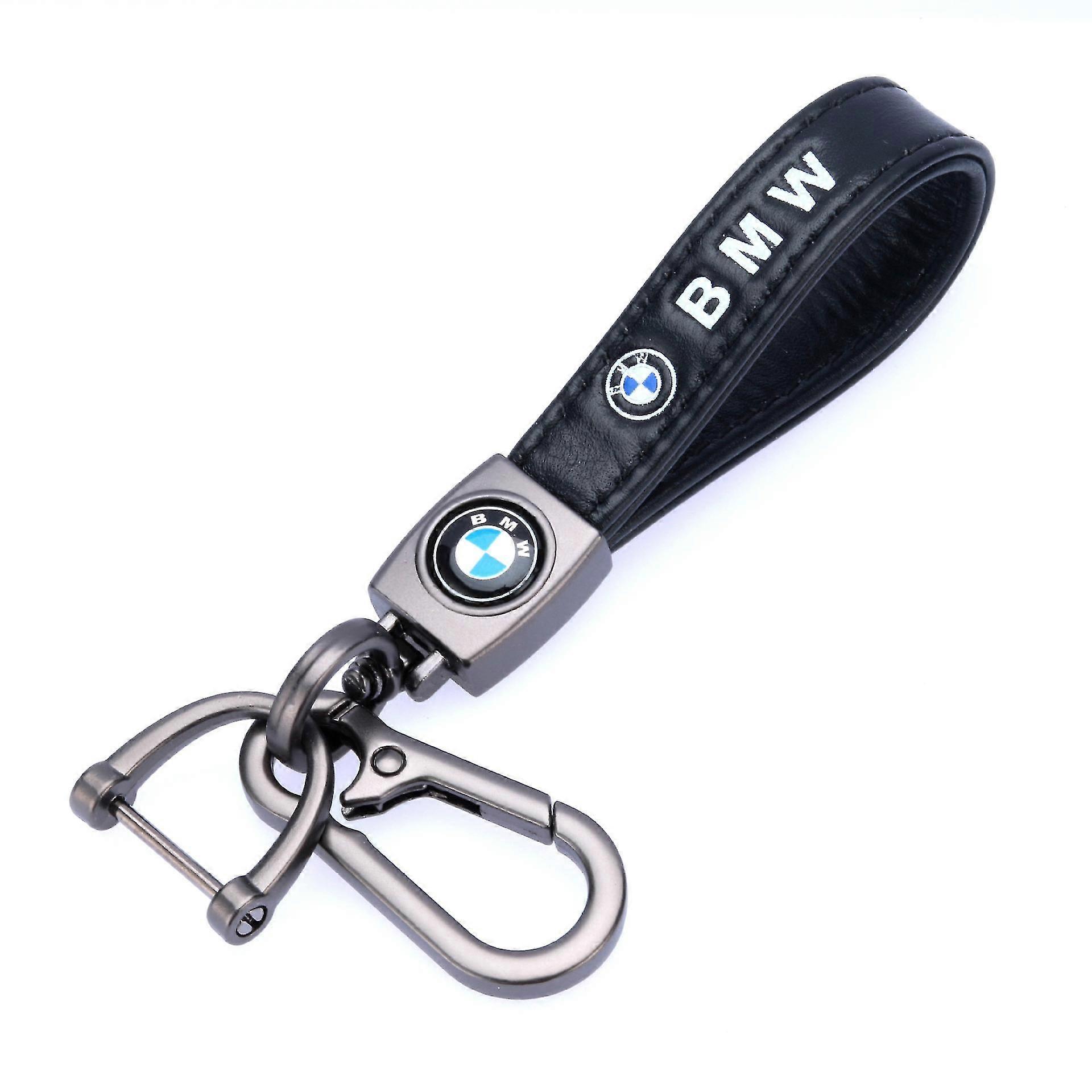 leather keychain set for bmw 1 3 5 6 series x5 x6 z4 x1 x3 x7 9 series, m keychain keyring family gift