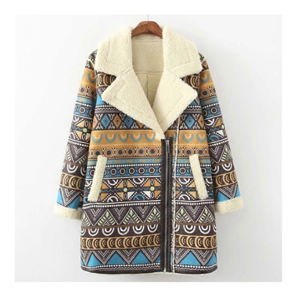 Suede Fake Lamb Wool Casual Lapel Coat