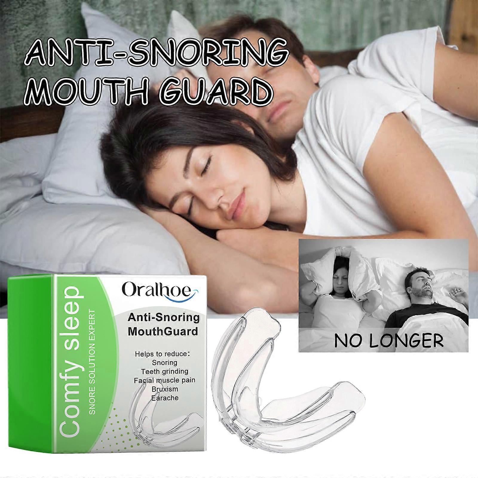 Anti-Snoring Device, Anti-Snoring Mouthpiece, Reusable Adjustable Snore Mouthpiece, Helps Stop Snoring for Men & Women