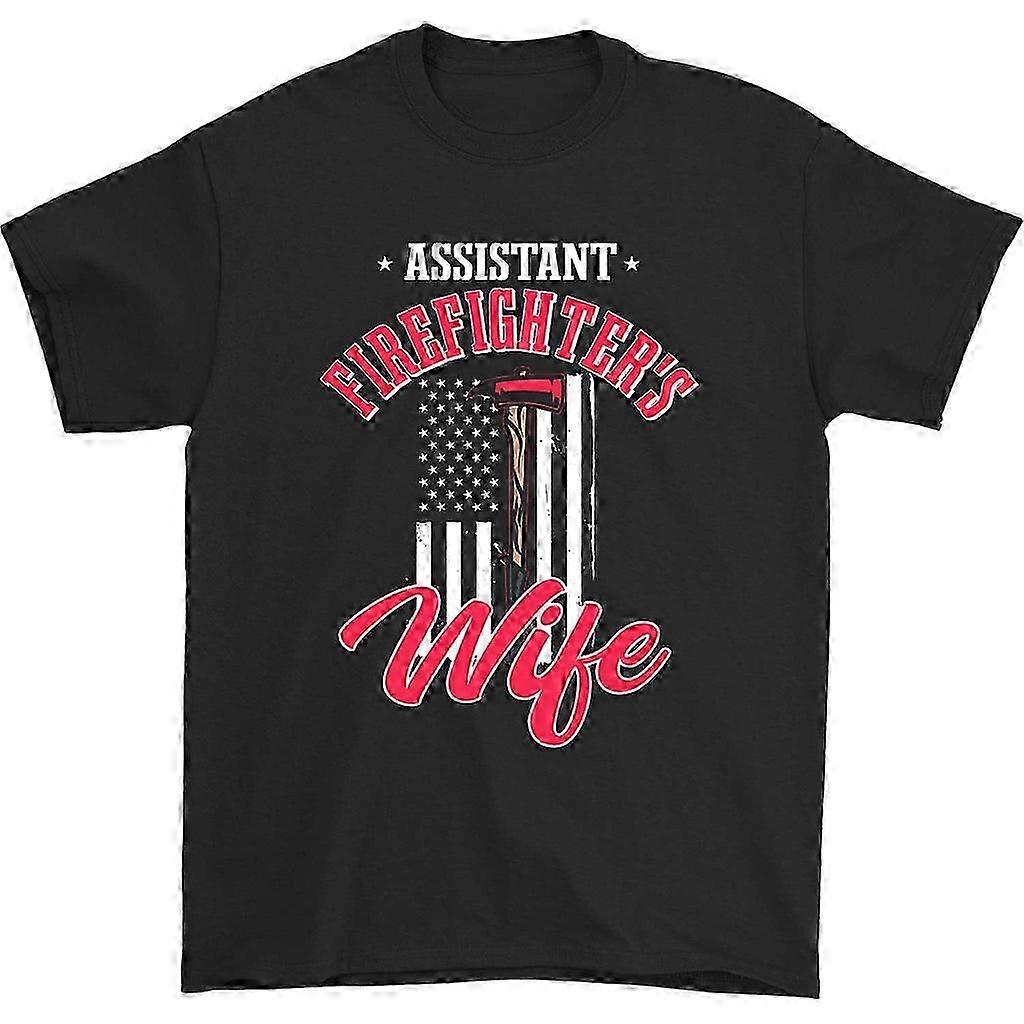 Camiseta de Gola Redonda da Esposa do Bombeiro Assistente