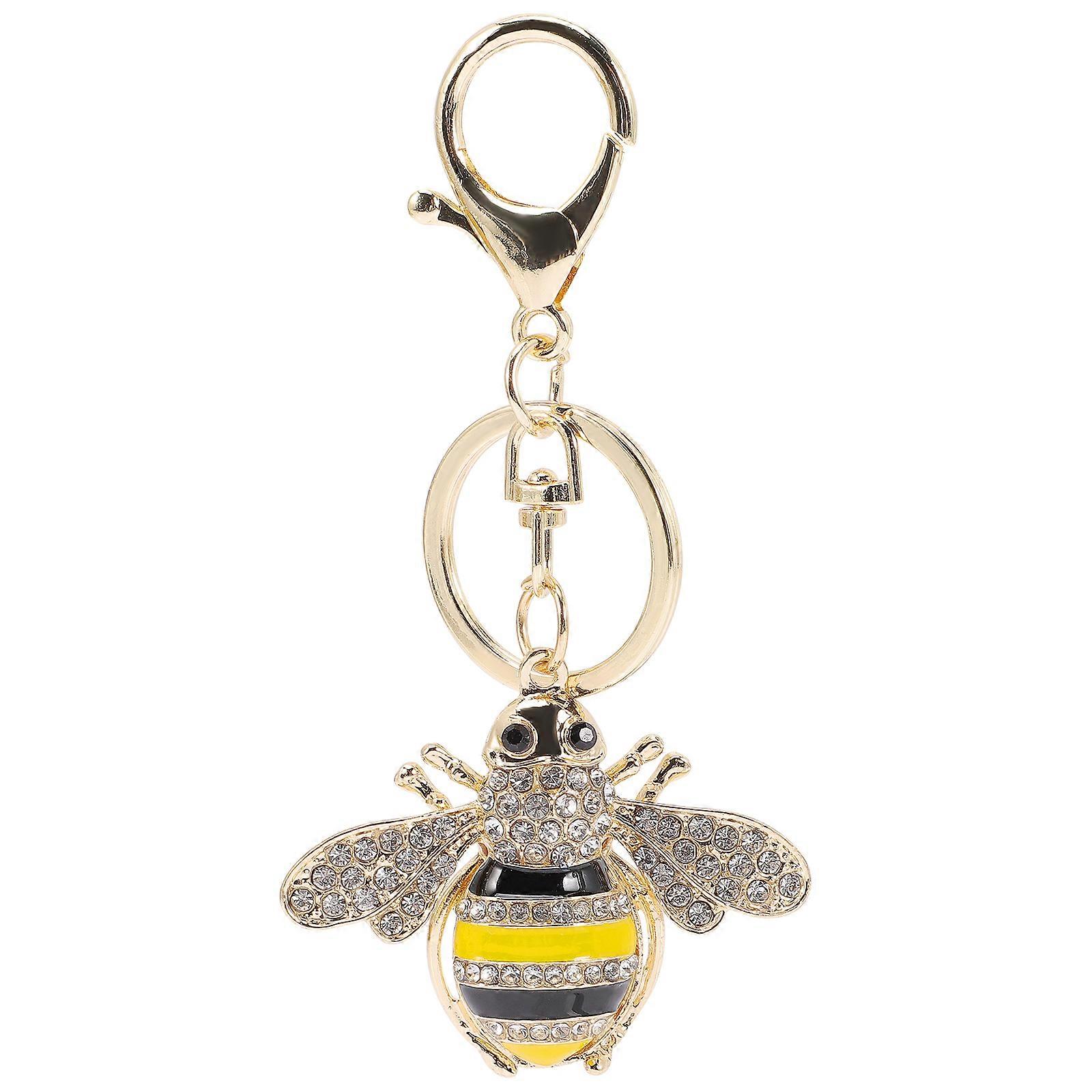 Insect Charm Key Chain Rhinestone Keychain Car Keychain Key Ring Bag Decor