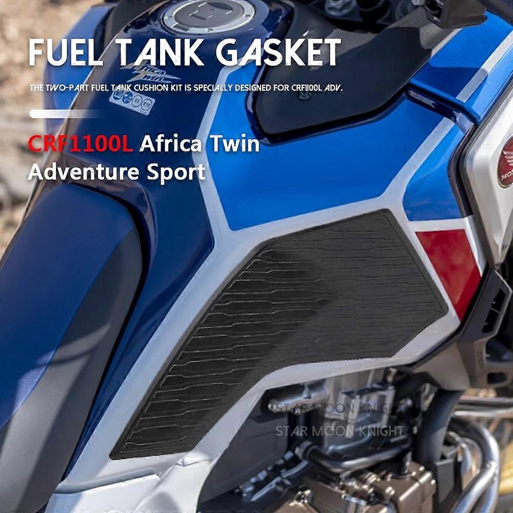 עבור הונדה CRF1100L אפריקה טווין אדוונצ'ר ספורט אופנוע נגד החלקה מדבקות מיכל דלק בצד עמיד למים מדבקת גומי פד עמיד למים