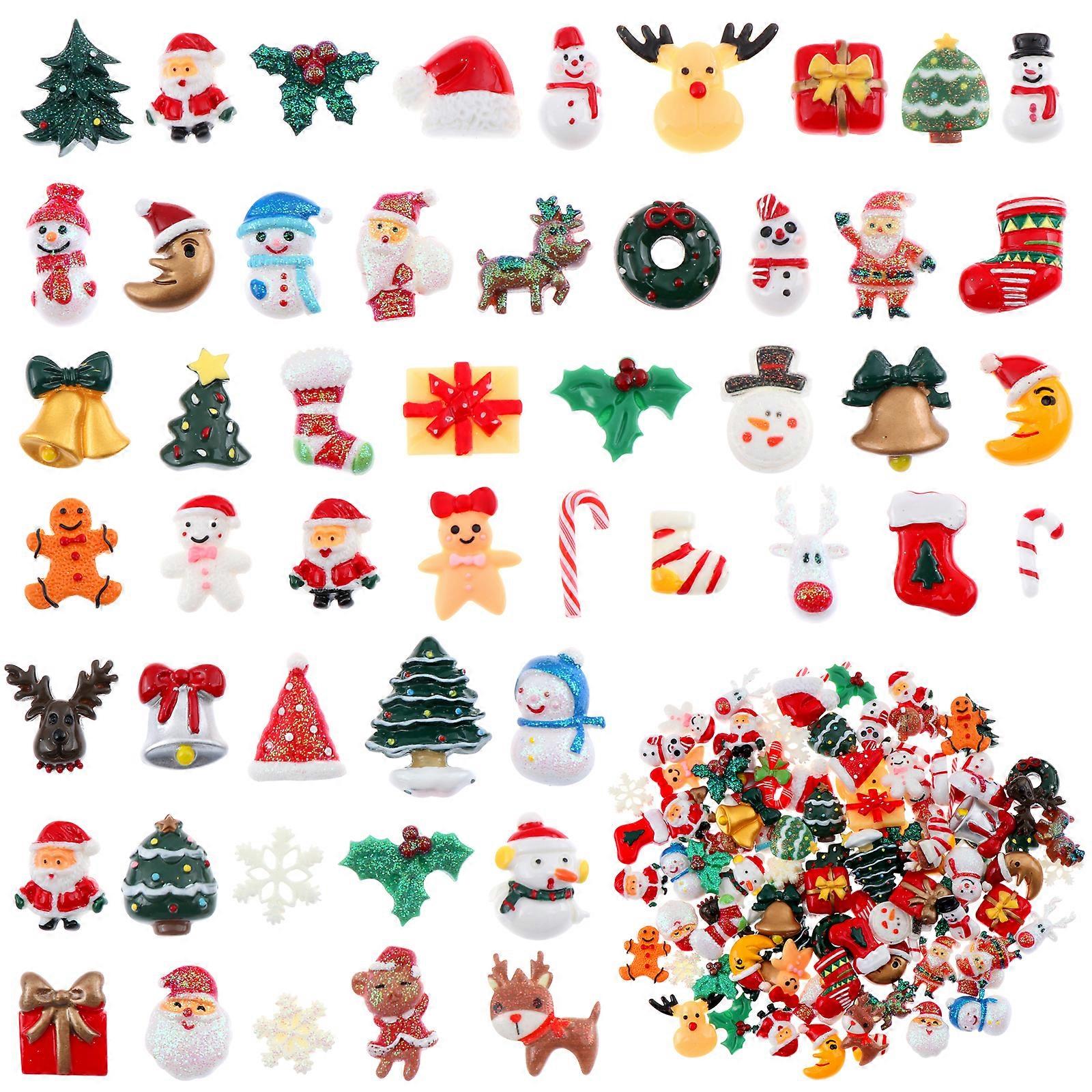 Christmas Charms Flat Back Charms Assorted Shapes