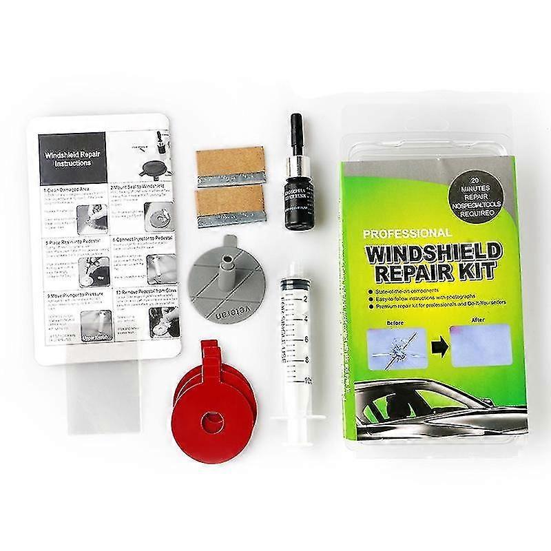 Windshield Repair Kit Fix Glass Chip Crack Car Windscreen Wind Screen Window -GSL