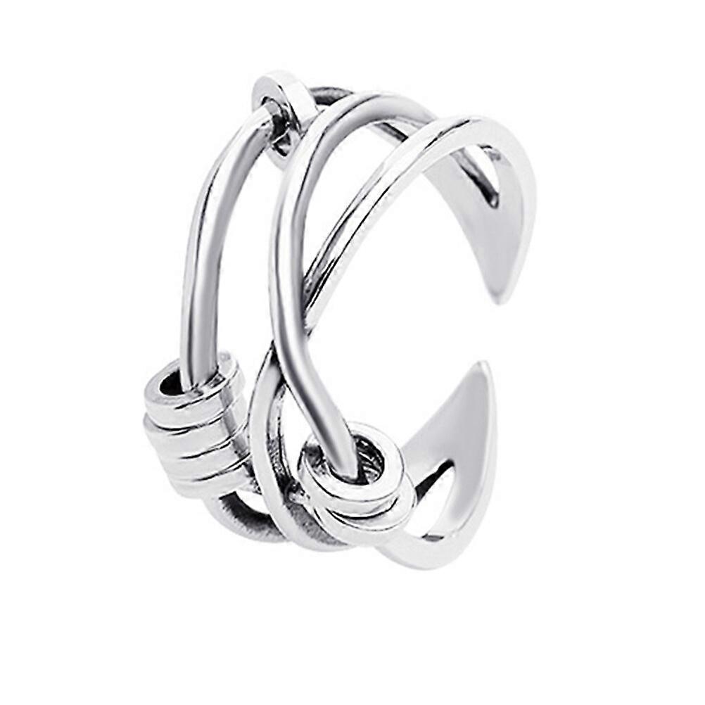 Fidget Ring Anti Angst Ring Onregelmatige Opening Ring Chic Vrouwen Vinger Ring