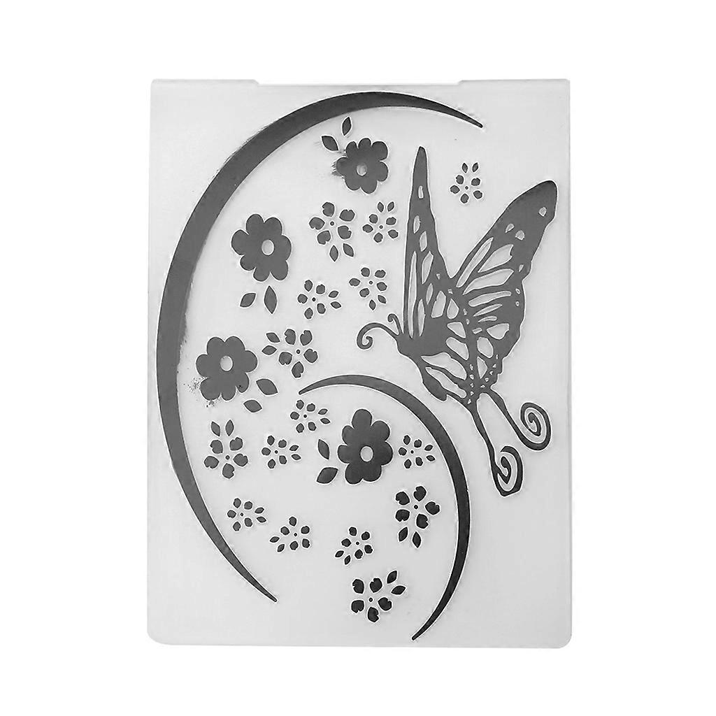 Plastic Embossing Folder Template DIY Scrapbook Album Card Papercraft Tool Decor