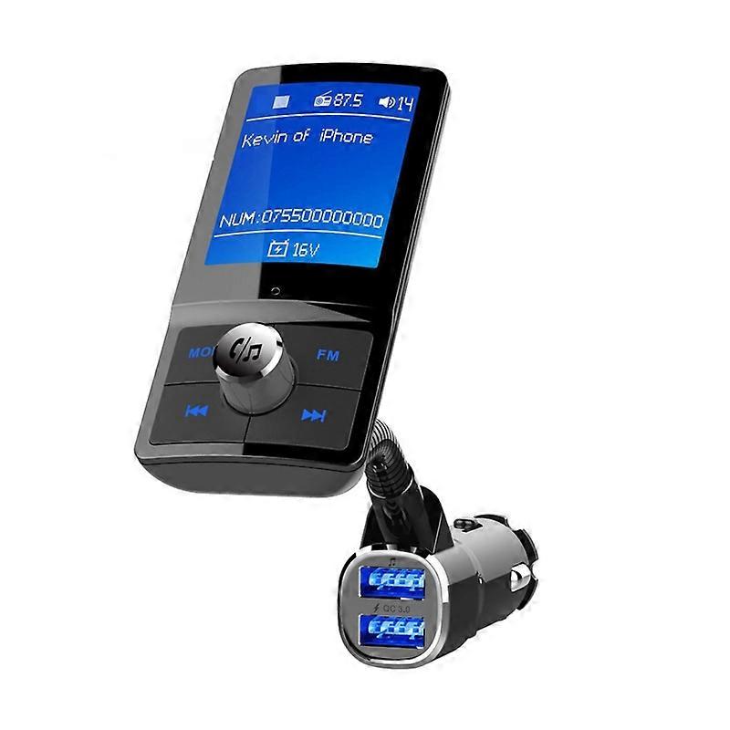 83XC Large Color Screen Car FM  Transmitter BC43 Bluetooth-compatible Adapter QC3.0