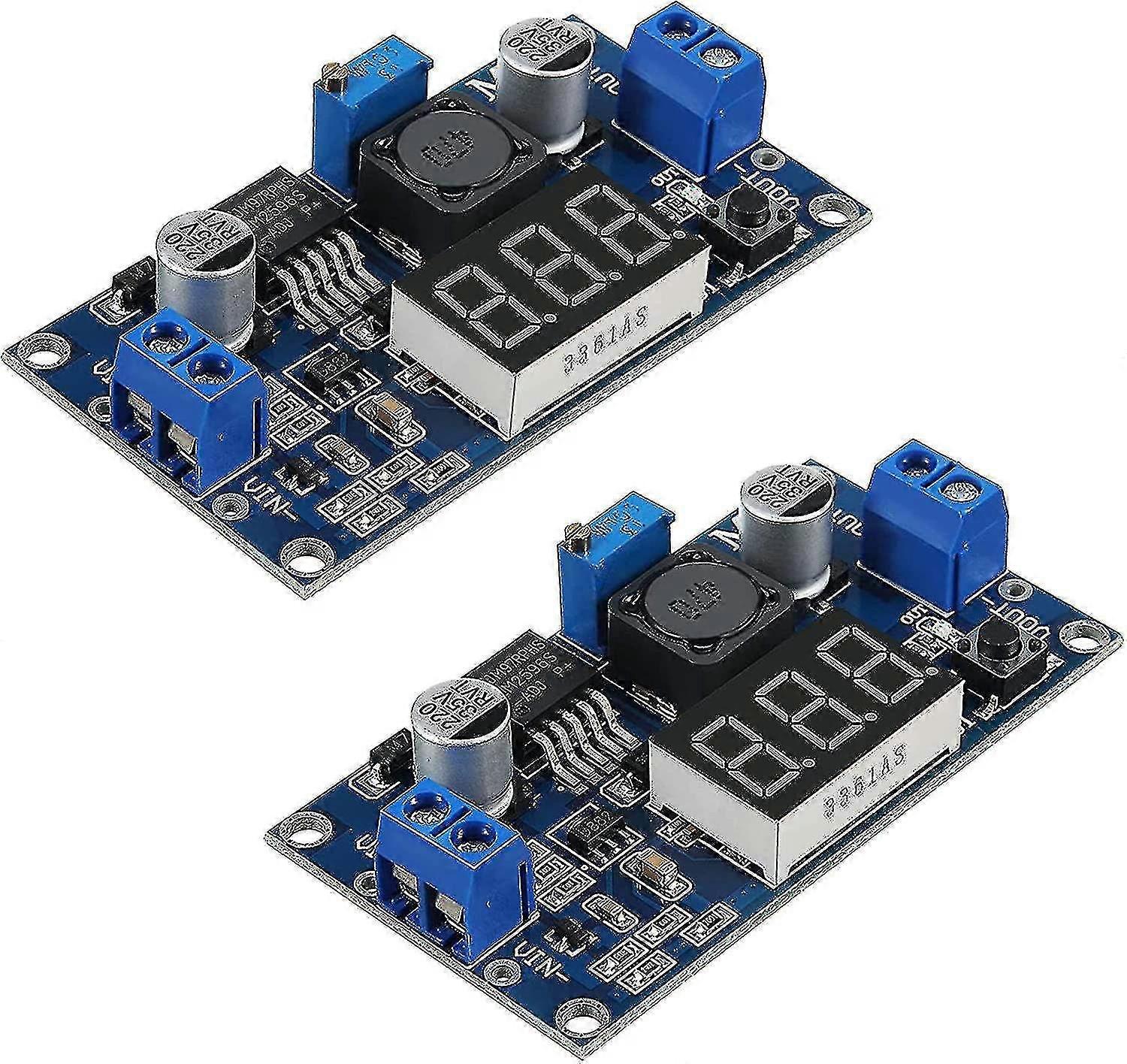 2pcs Dc-dc Buck Voltage Converter Power Supply Module Step-down Adjustable Stable 12v To 3.3v, 12v T <br>