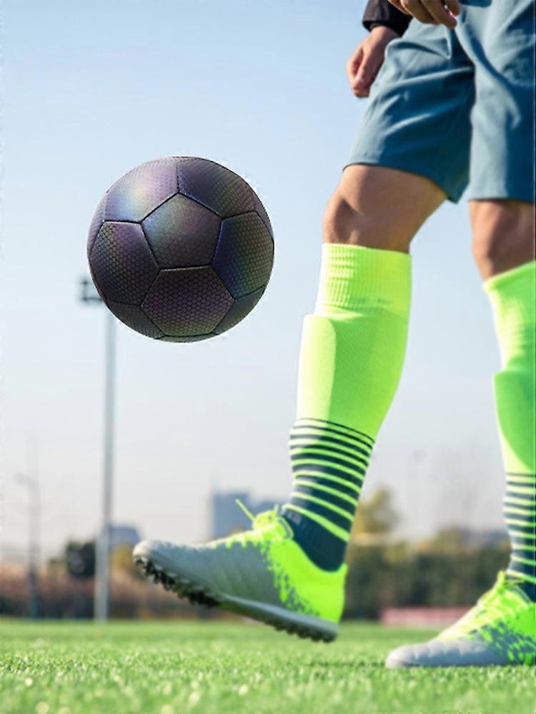 Glow in The Dark Soccer Ball, Size 4 & 5, Reflective and Durable, Perfect for Night Games and Training