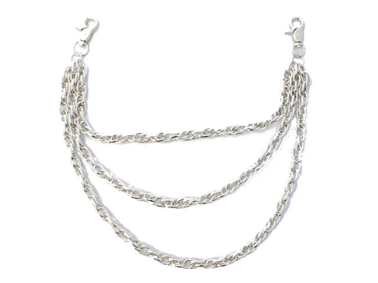 Trouser chain three silver chains
