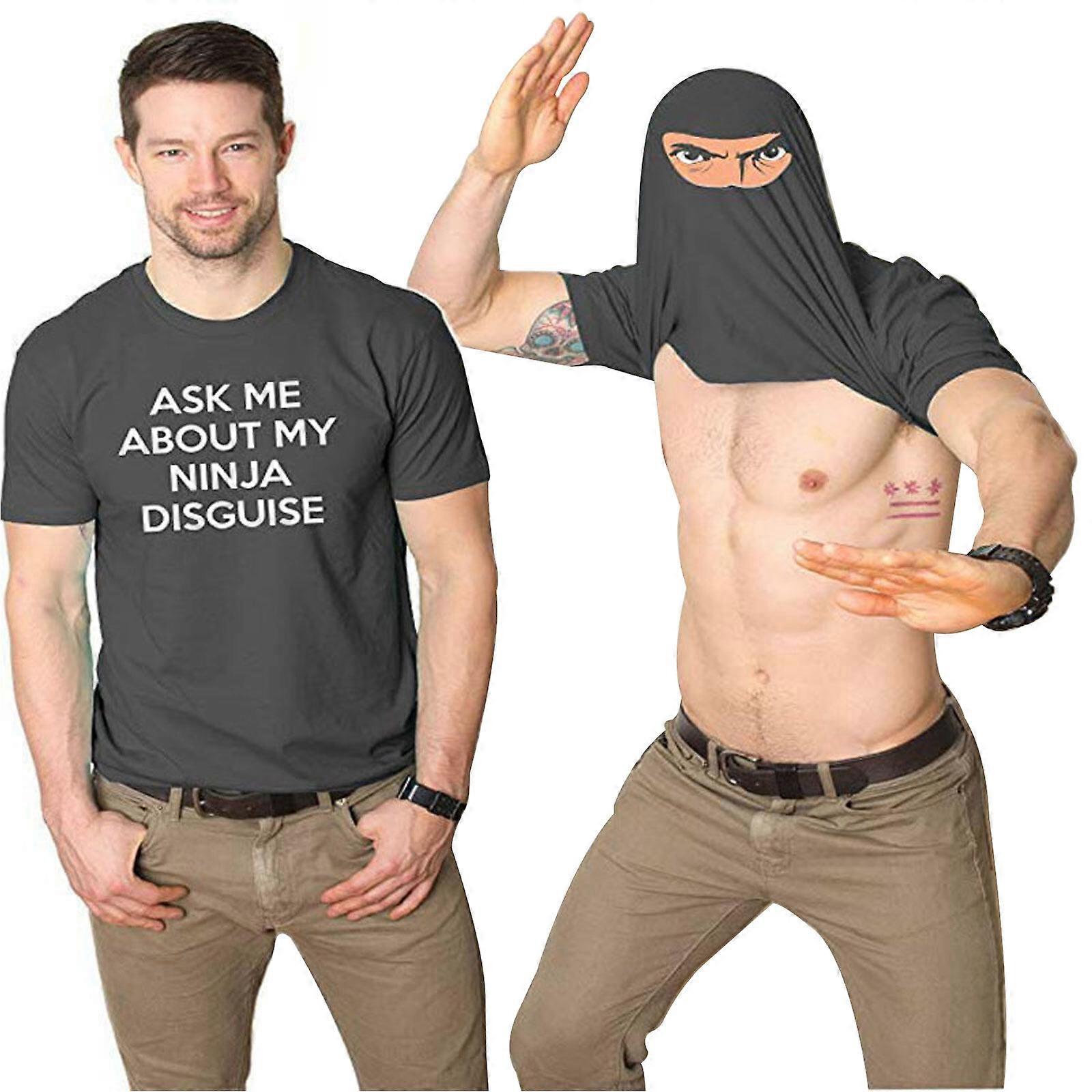 2023,Muži sa ma pýtajú na moje tričko Ninja Disguise Flip T