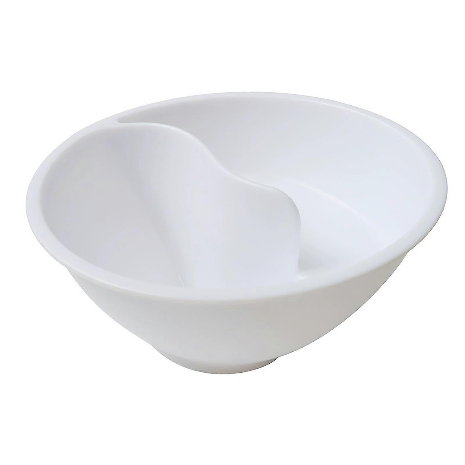 Cereal Bowl Partitioned Versatile Large Capacity Tableware Dry Wet Separated Oatmeal Bowl Breakfast Plates Tray for Home