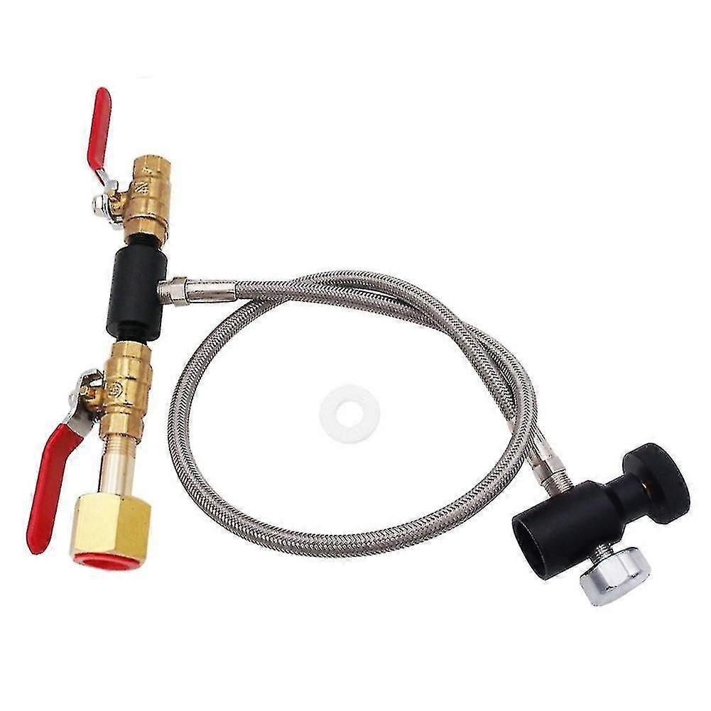 W21.8 Co2 Refill Adapter Charging Adaptor For Filling Soda Water Maker Tank Canister (24 Inch With
