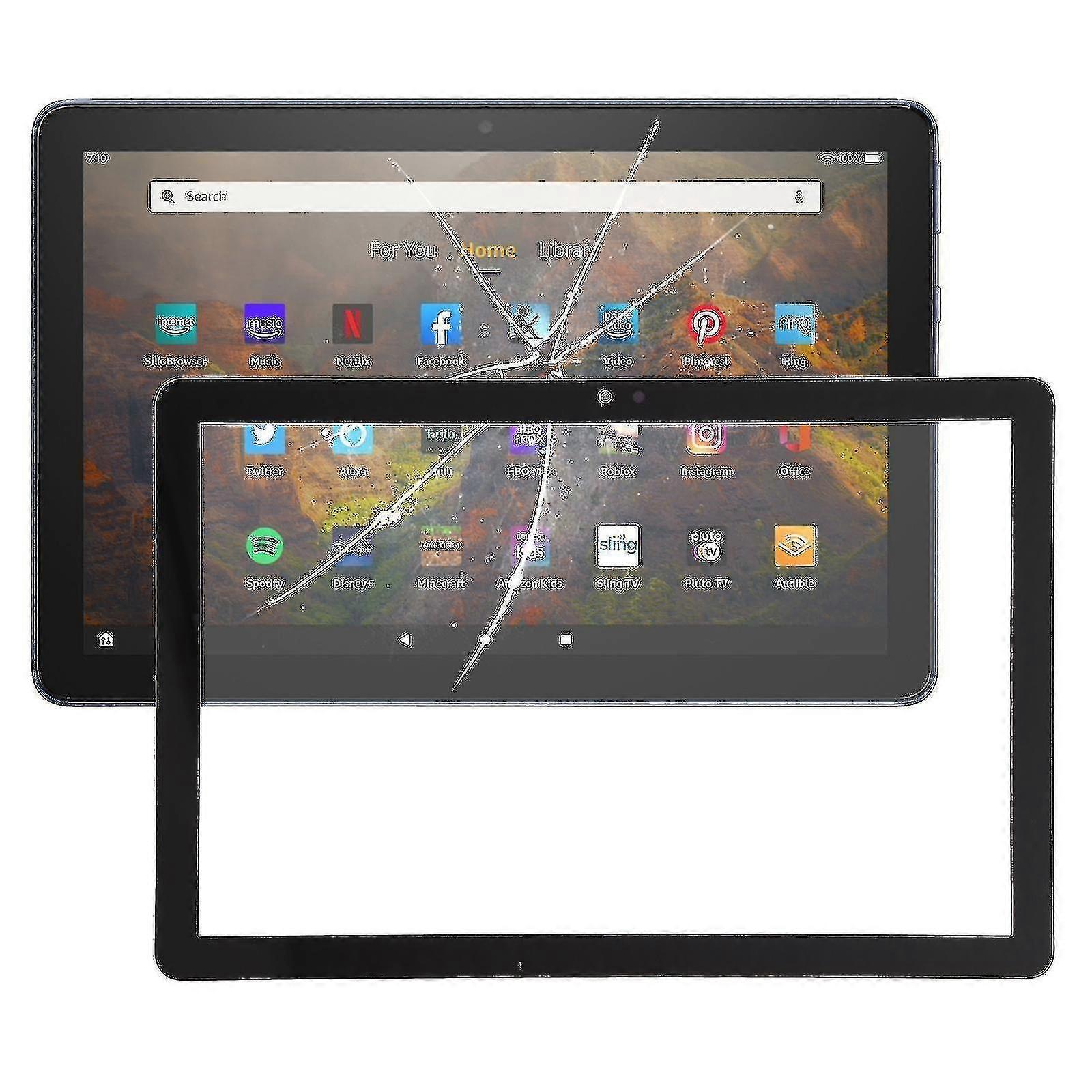 Ydre glaslinse til Amazon Fire HD 10 (2021) T76n2b T76n2p Raoliang Boris