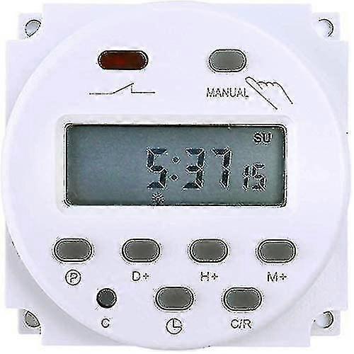 Electronic Timer Dc12v 16a 17 Programs Programmable Lcd Screen