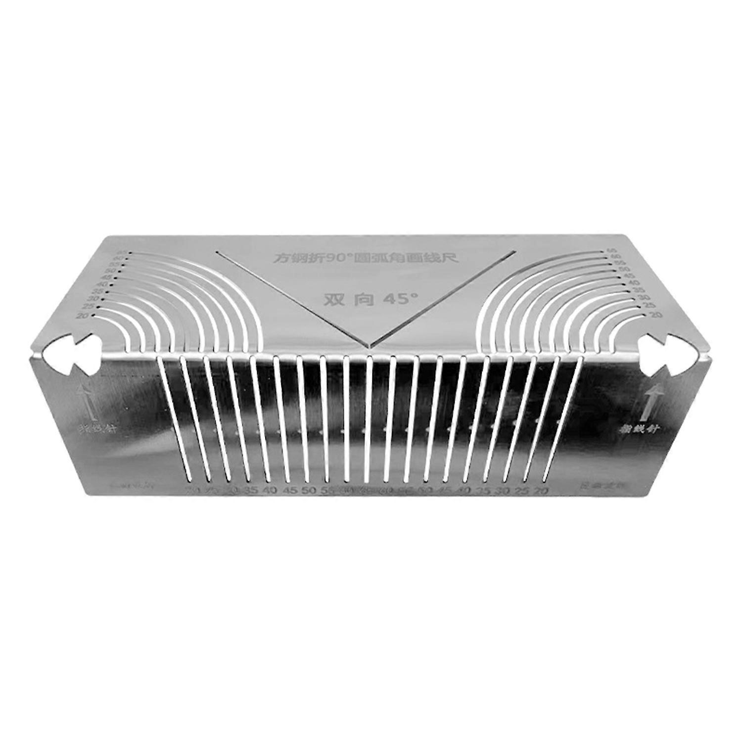 Angle Arc Marking Tool Rustproof Corrosion Resistant Reusable Adjustable Linear Arc Dual-Purpose