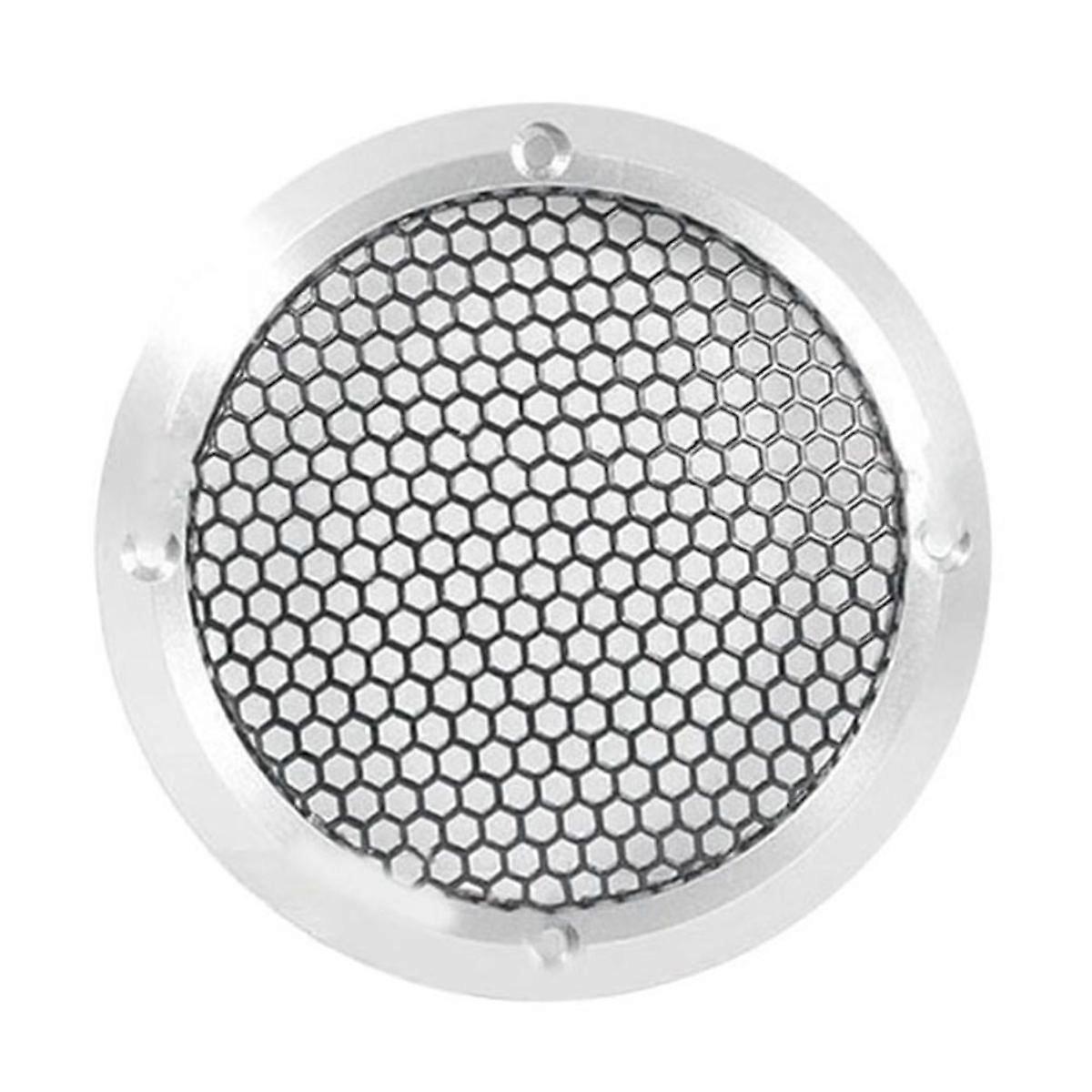 Aluminum Car Tweeter Speaker Grill Cover, 3.5 Inch, Full Metal Mesh Grille for Audio Enhancement Si