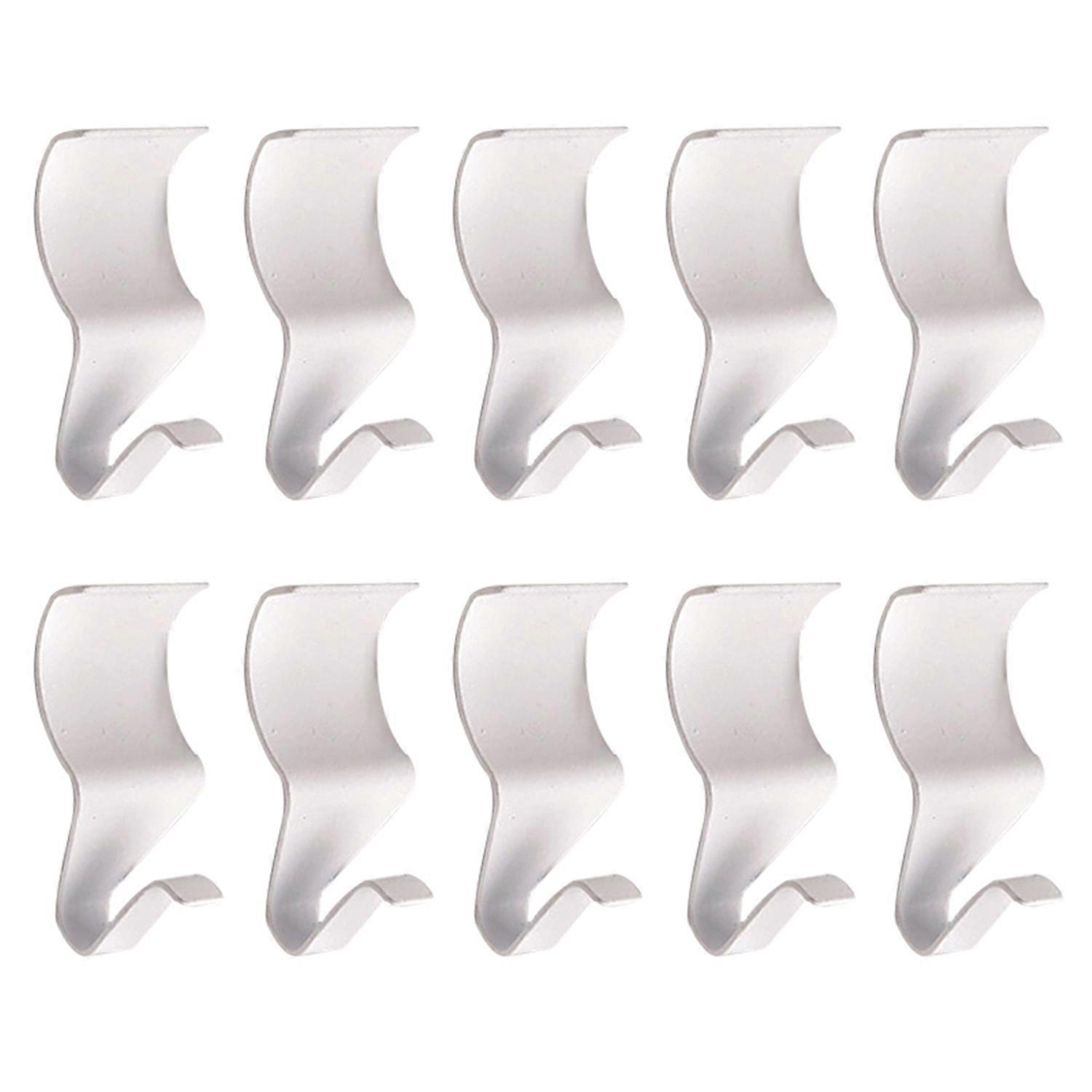 10Pcs Storage Hooks Rustproof Corrosion Resistant Not Easily Deformed Polished Surface Simple
