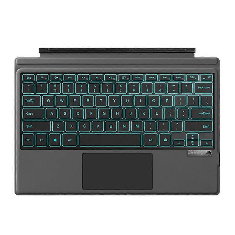 Compatible con Microsoft Surface Pro 4 / 5 / 6 / 7 Diseño retroiluminado Teclado inalámbrico Bluetooth magnético recargable