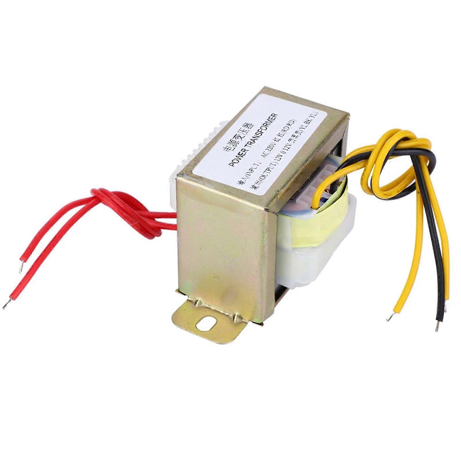 12V 30W Power Transformer Input AC220V Output Dual AC12V Dual Module Step-Down Transformer