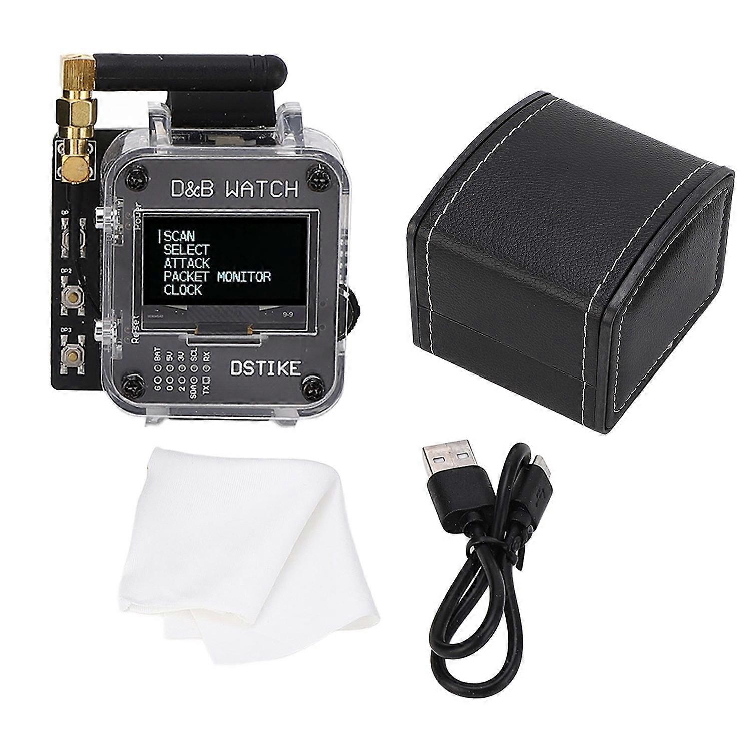 WIFI Watch Acrylic and PCB Programmable 1.3in Organic Light Emitting Diode USB for Deauther Watch