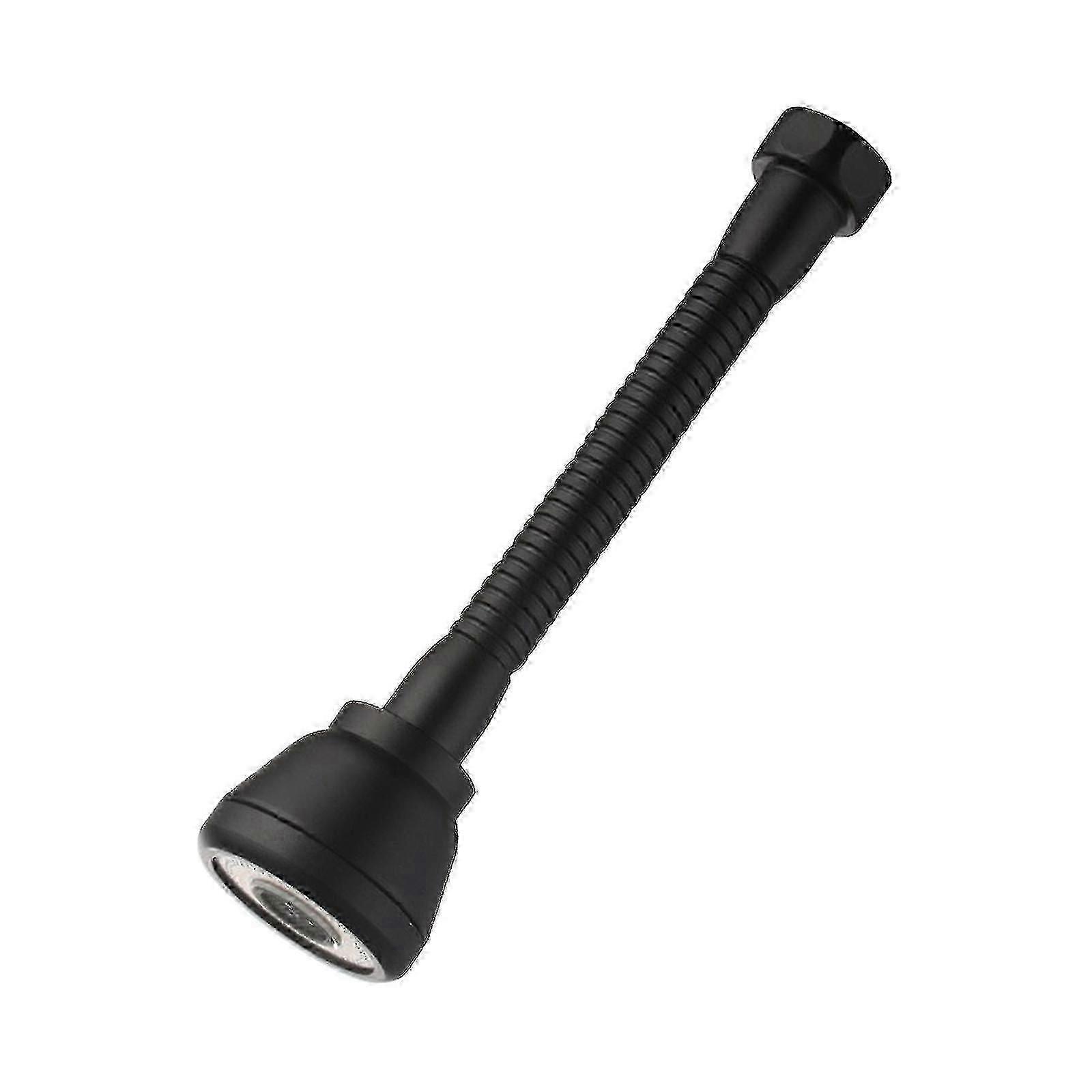 Black Copper Water Tap Head With 3 Modes, 360 Rotatable Faucet Extender
