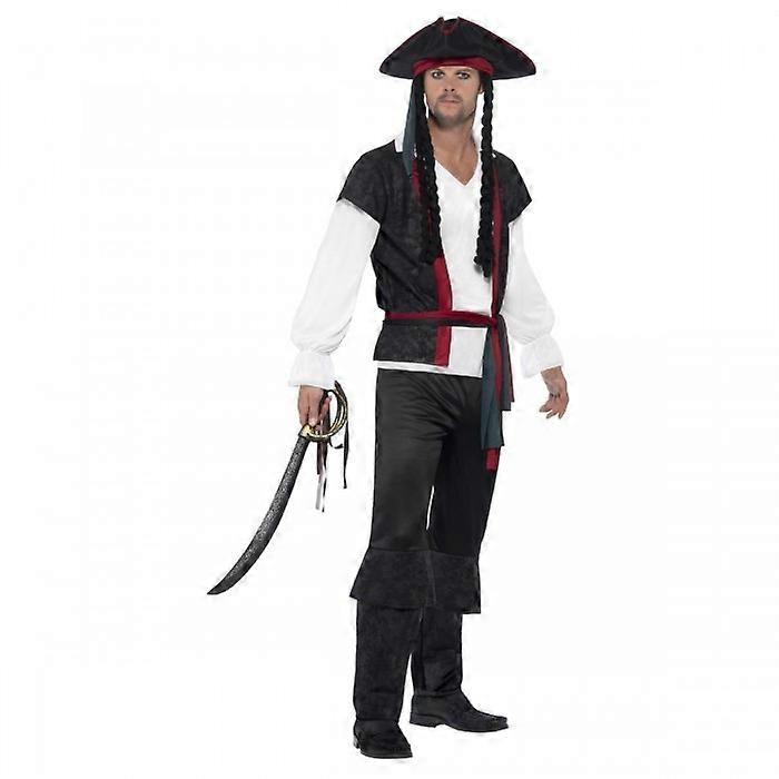 Smiffys Mens Aye Aye Pirate Captain Costume Set