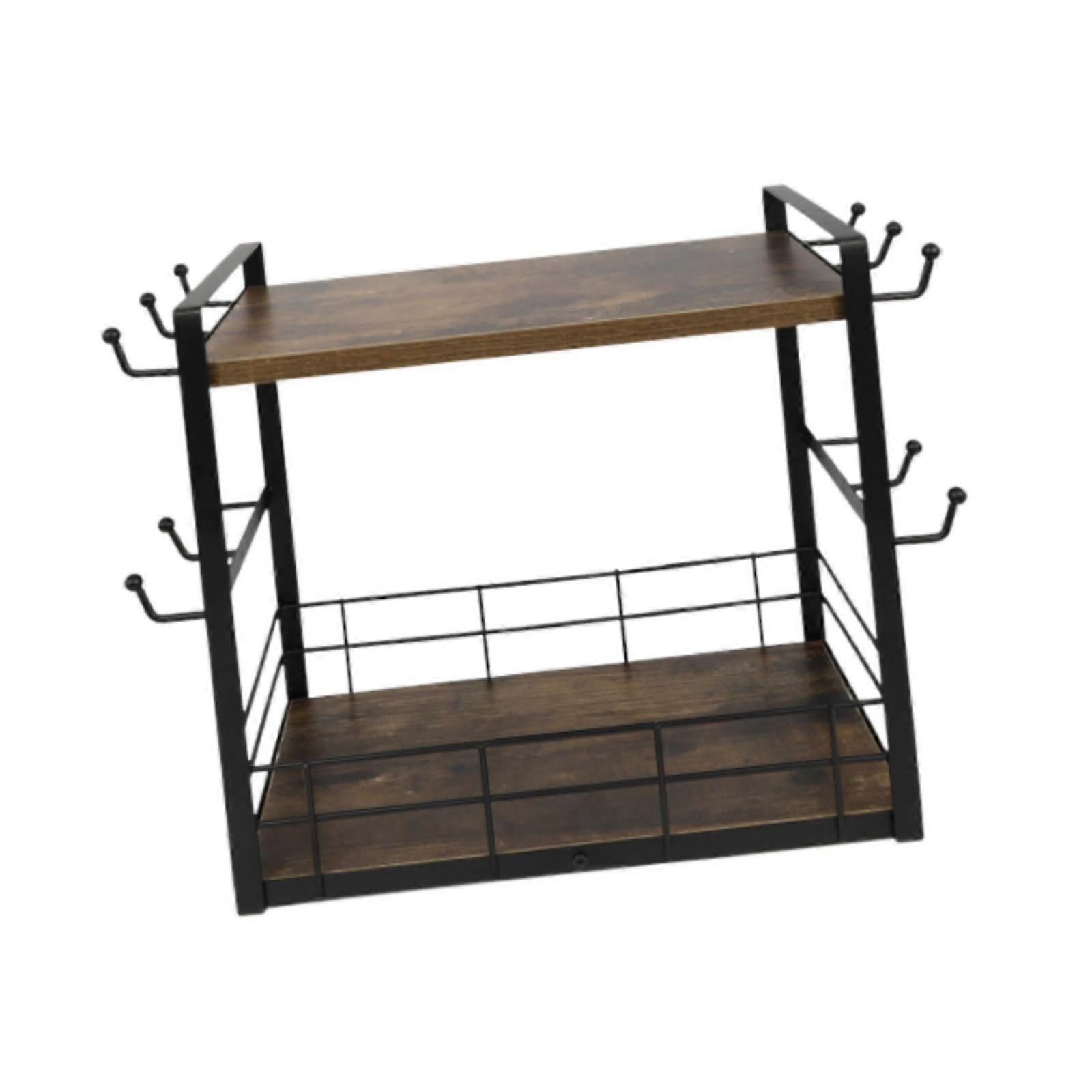 Coffee Station Organizer Space Saving Spice Rack for Syrups Cosmetic Desktop