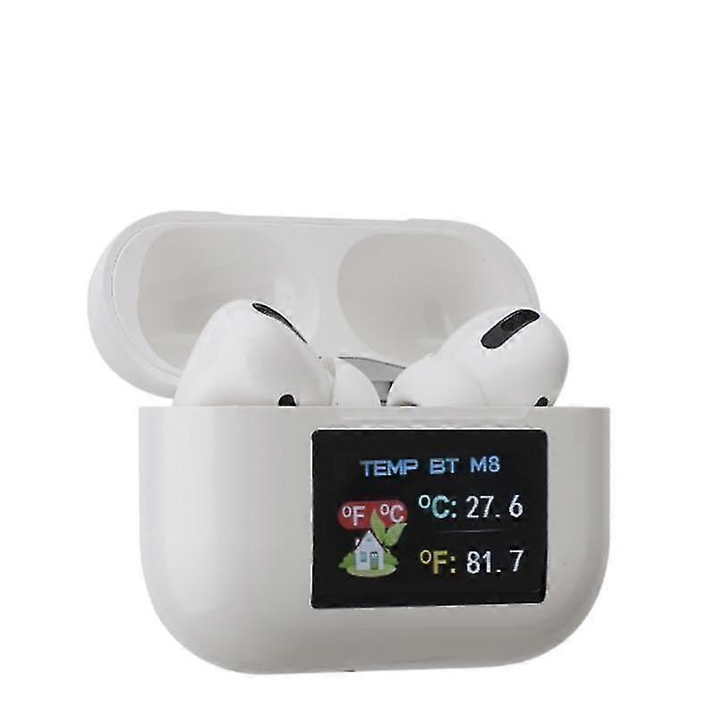 Bluetooth Headset With Body Temperature Detection And Large Screen Display