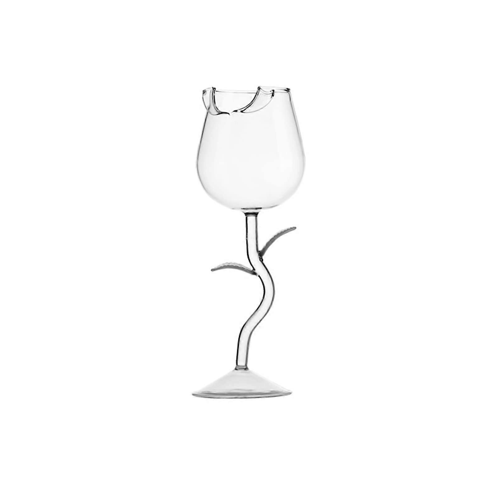Rose-shaped glasses for drinks
