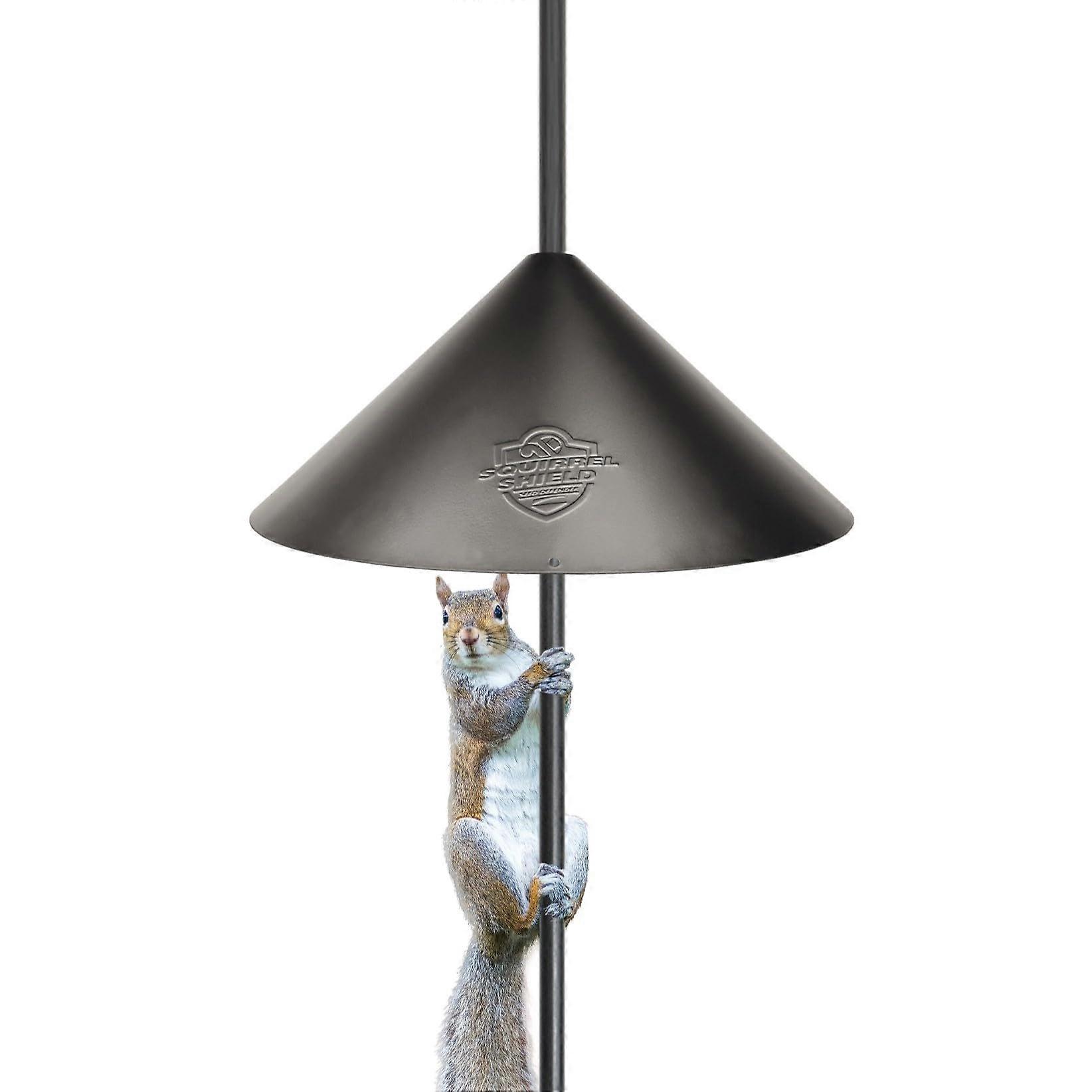 18-Inch Squirrel Baffle - Metal Wrap-Around Shield for 1-Inch Bird Feeder Poles, Weather-Resistant Design