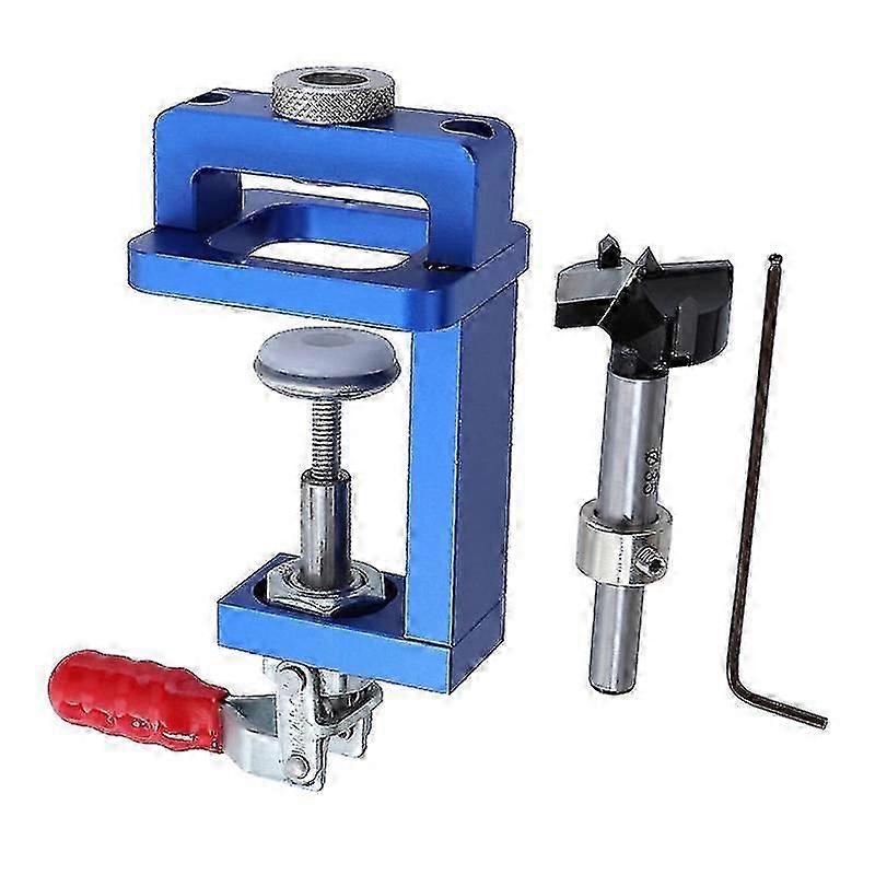 unique Concealed Hinge Jig Hole Woodworking Guide Drill Bit 35mm With Positioner Hole Puncher Locator 35mm Hinge Angle Hole Cutter Hole Saw(1set, Mult