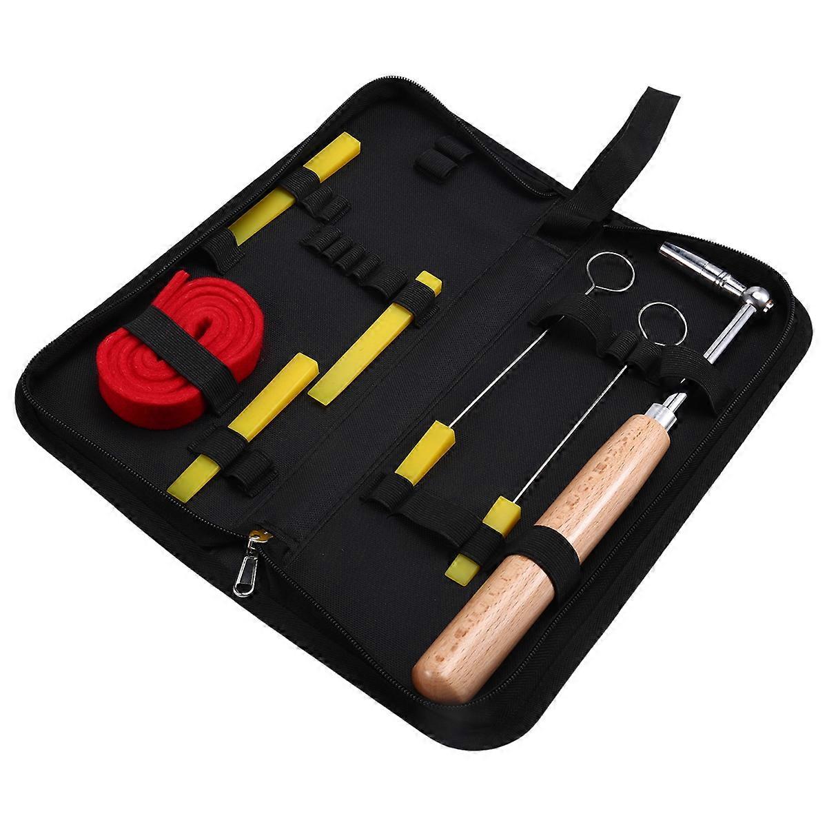 Piano Tuning Kit, Piano Tuning Tools with Carry Case, Piano Tuning Hammer and Mute Set, Piano Tuning Wrench