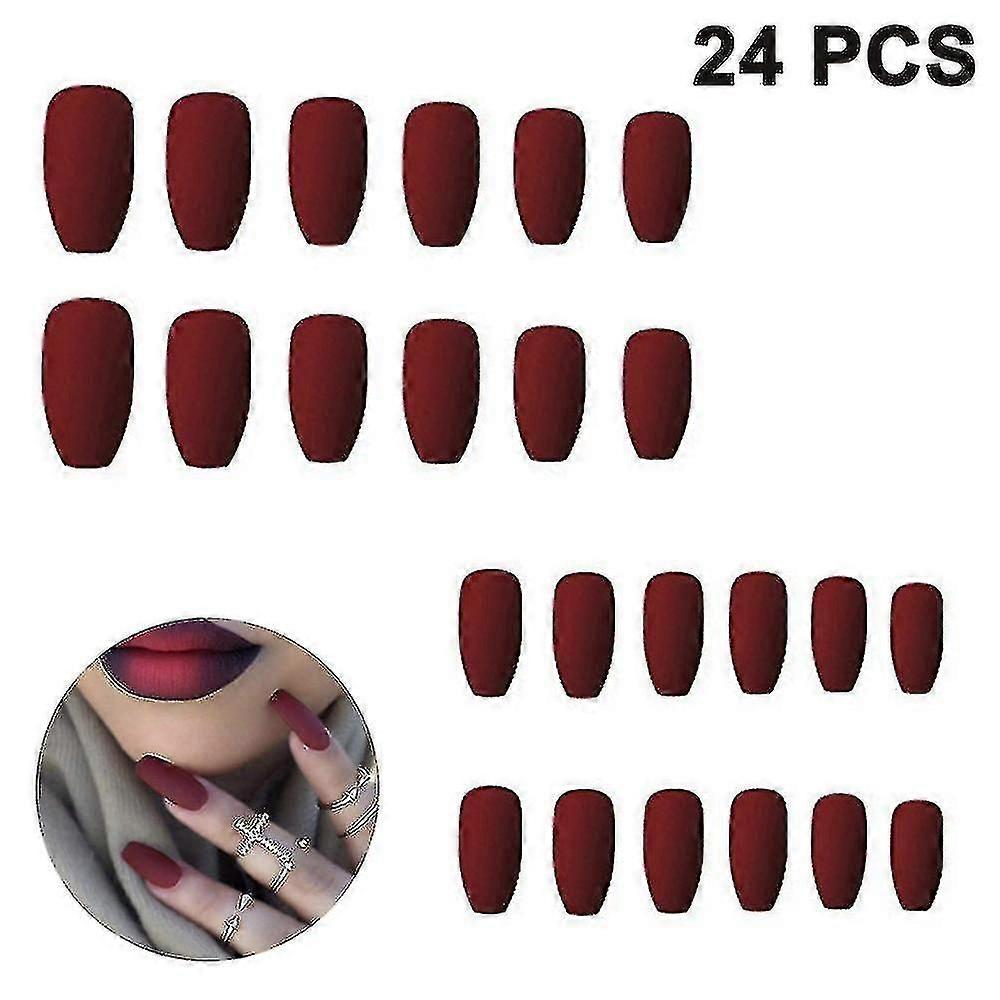 Artificial nail set with glue to fit the shape and easy to remove