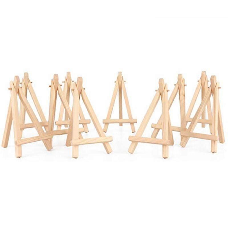 10 x mini easels, wooden display stand, photo memo holder, card holder