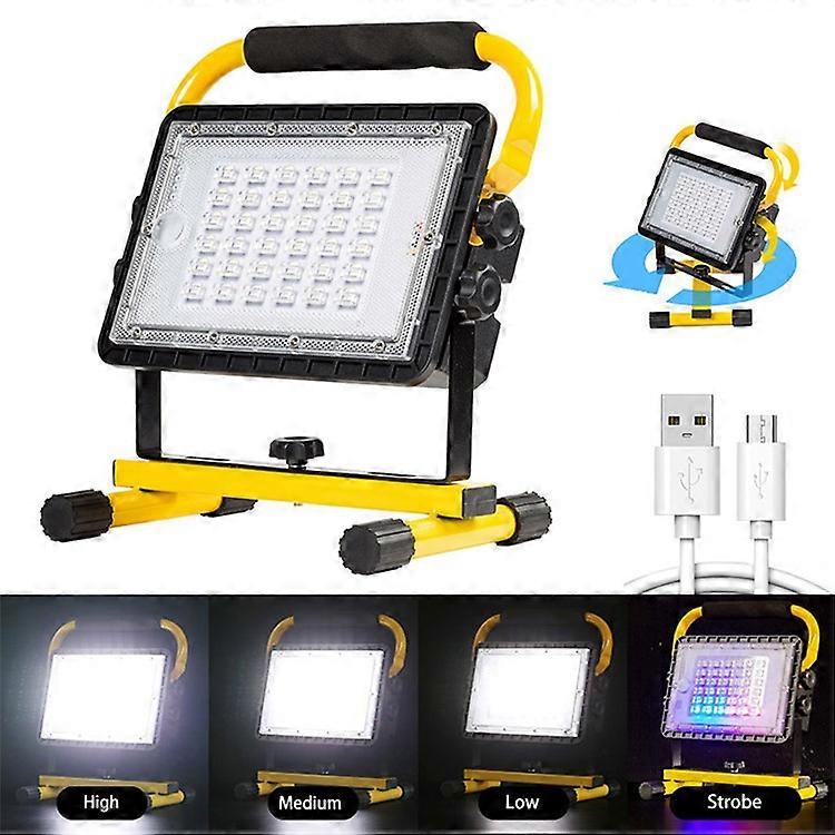 W860C Multifunction Working Lamp Searchlight with Bracket Outdoor Emergency Power Bank Camping Lantern